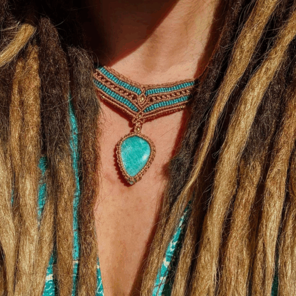 Asteria: Halsband med Amazonit - Bild 3