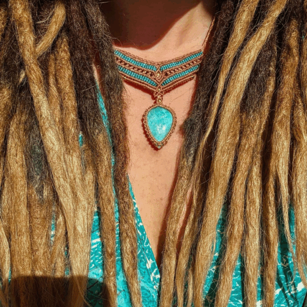 Asteria: Halsband med Amazonit - Bild 4